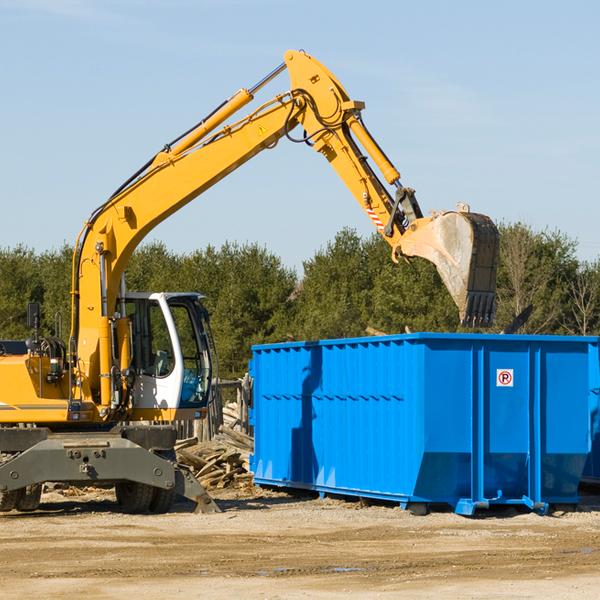 what size residential dumpster rentals are available in Glynn County Georgia